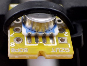 Holding MS5803 sensor in place for soldering
